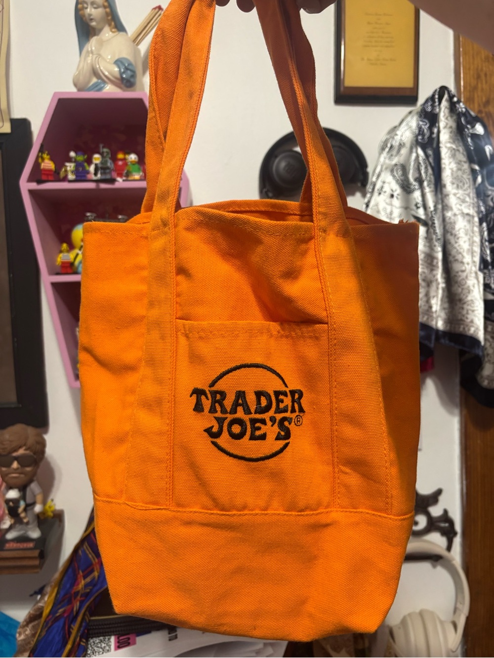 Trader Joe’s Orange Canvas Tote Bag